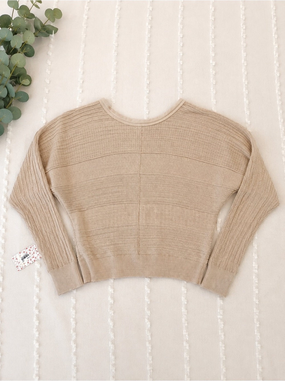 Free People Cropped Dolman Sleeve Sweater – Size L – NWT - Picture 3 of 10